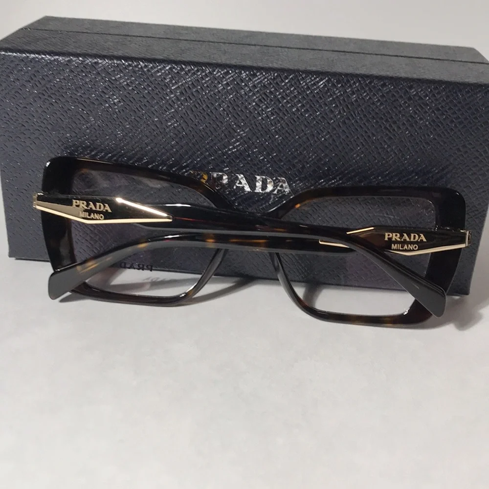New Authentic Prada PR 03Z 2AU-1O1 🤎 Women's Brown Tortoiseshell Optical Glasses - Picture 14 of 14
